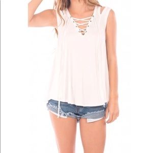 lace up tank